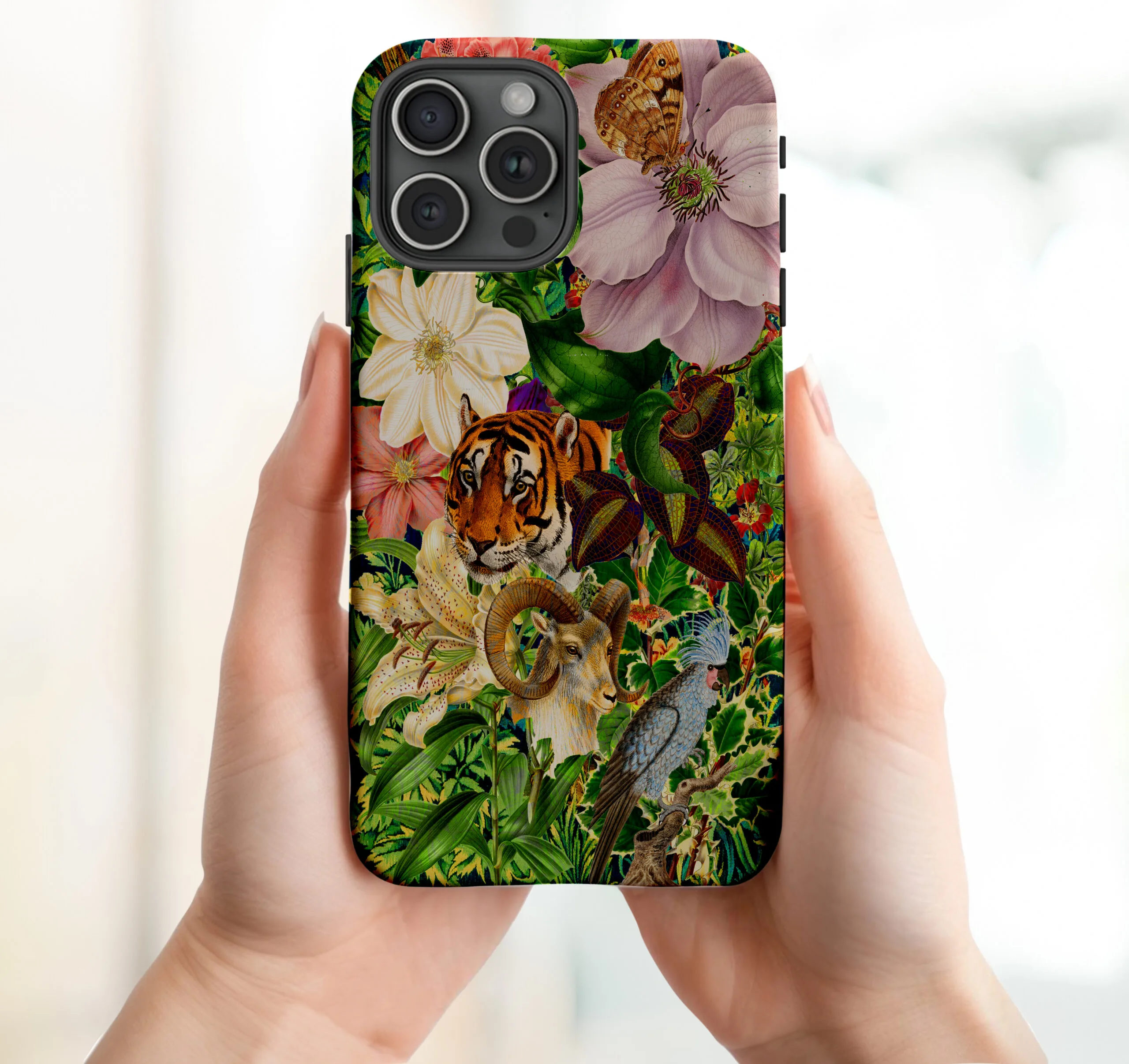 Nature phone case mockup